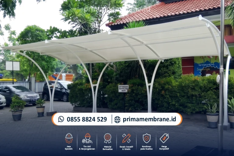 Perhitungan Jarak Tiang Kanopi Membrane Parkiran yang Ideal