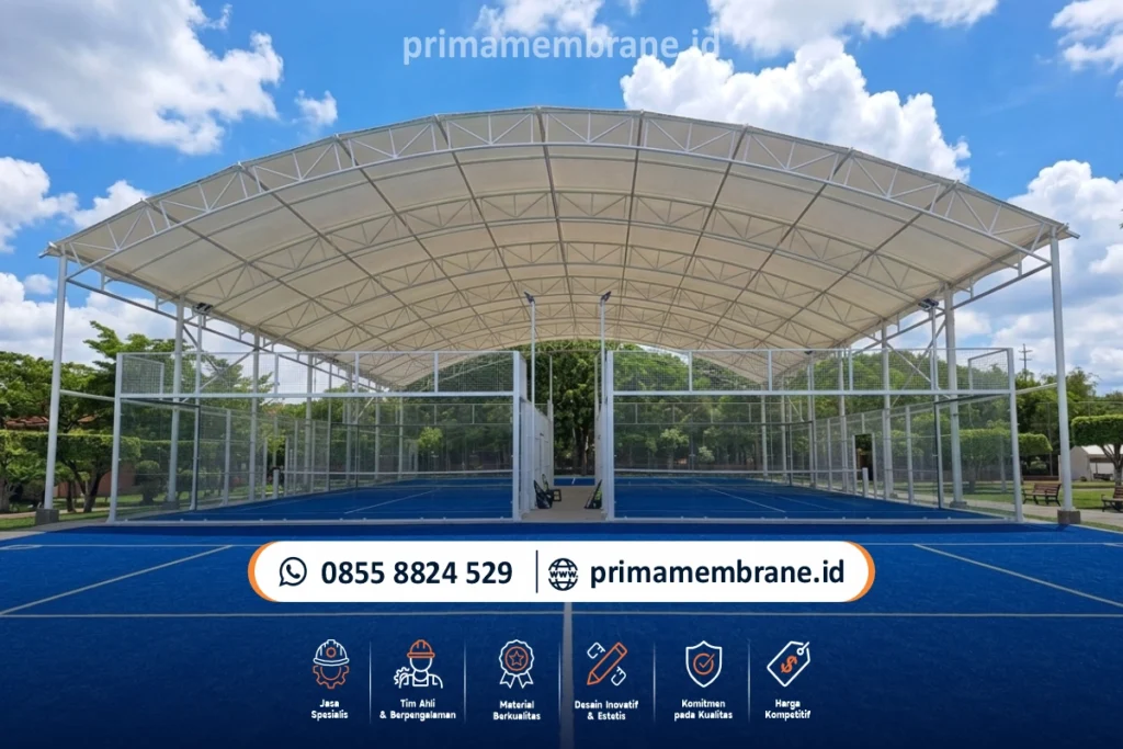 atap membrane lapangan futsal
