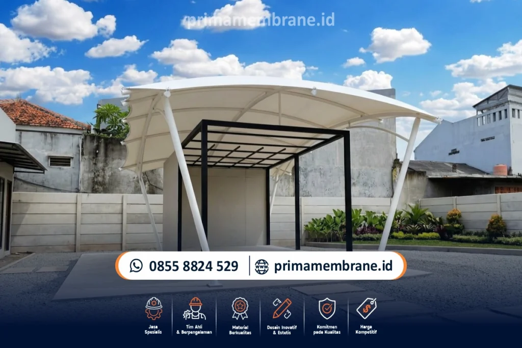 Kanopi membrane cafeshop Bintaro