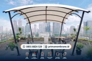 Kanopi Membrane Cafe untuk Area Nongkrong Outdoor