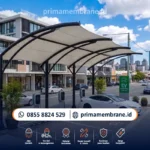 Berapa Biaya Pembuatan Kanopi Membrane untuk SPKLU? Ini Faktor Penentunya