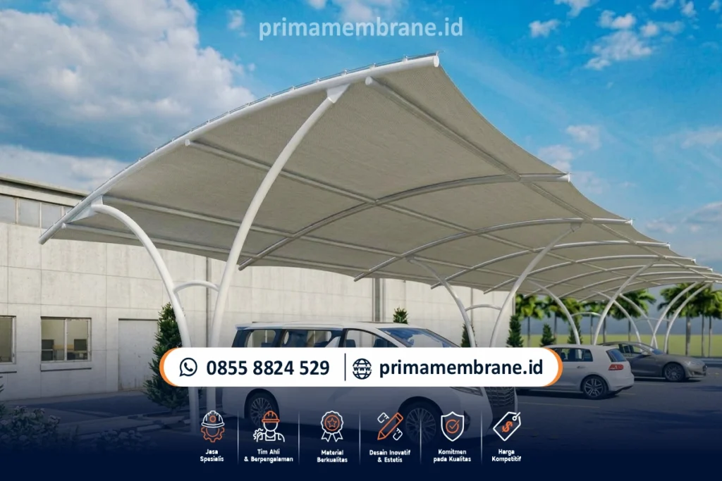 Dokumentasi proyek Proyek Kanopi Membrane Parkiran Bandng